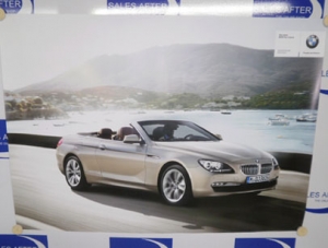 Original BMW 6 series F12 convertible poster