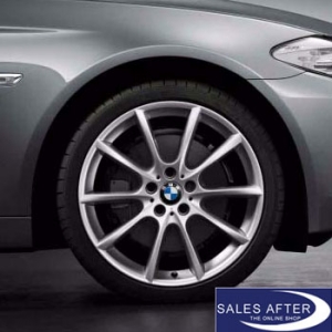 wheel set 5 series F10 F11 6 series F12 F13 V-Spoke 281 silver + Dunlop