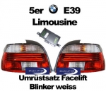BMW 5 series E39 Taillights retrofit facelift, sedan