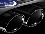 BMW 5 series F07 F10 F11 Exhaust pipe finisher in black chrome, double