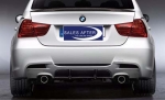 BMW Performance 3 series E90 E91 Diffuser two exhaust pipes, primed