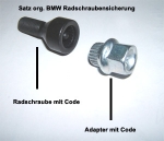 BMW Wheel bolt locks for rims, M12x1,5