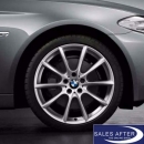 wheel set 5 series F10 F11 6 series F12 F13 V-Spoke 281 silver + Dunlop