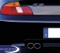 Preview: BMW 3 series E36 Z3 Exhaust pipe finisher in chrome, 323ti 2.8