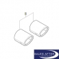 Preview: BMW Z4 E85 Exhaust pipe finisher in chrome, 2.2i 2.5i M54
