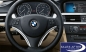 Preview: BMW 1 series E81 E87LCI E82 E88 3 series E90 E91 X1 E84 Steering wheel cover, black polished chrome