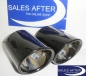 Preview: BMW 1 series E82 E82 Exhaust pipe finisher in black chrome, 135i