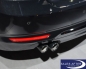 Preview: BMW F22 F23 F30 F31 F34 F32 F33 F36 Exhaust pipe finisher in black chrome, double