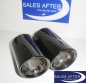Preview: BMW 3 series E90LCI E91LCI Exhaust pipe finisher in black chrome, 323-330