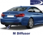 Preview: BMW 4er F32 F33 F36 M Diffusor für M Heckstoßstange, 425d 428i 430d