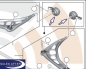 Preview: BMW 3 series E46 Z4 E85 E86 Set of rubber holders for wishbones