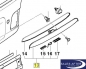 Preview: BMW 3 series E46 Handle bar black for rear trunk with button, sedan compact