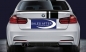 Preview: BMW M Performance F30 F31 Diffuser one exhaust with double pipes, matt black