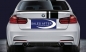 Preview: BMW M Performance F30 F31 Diffuser two exhaust with single pipes, matt black