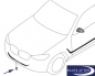 Preview: BMW M Performance X3 G01 X4 G02 Foiling matt black, front
