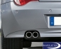 Preview: BMW Z4 E85 E86 Exhaust pipe finisher aluminium look, 2.5i N52 2.5si 3.0si