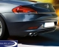 Preview: BMW X1 E84 Z4 E89 Exhaust pipe finisher aluminium look, 16i 18i 20i 28i