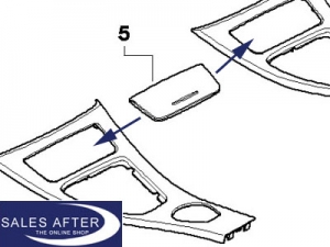 BMW E92 E93 Interior trim black high gloss, cover up front