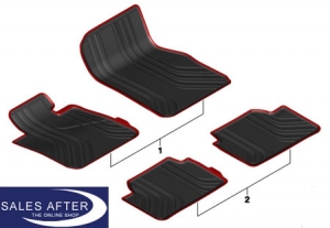 BMW 1 series F20 Set of All-weather floor mats front and rear, sport