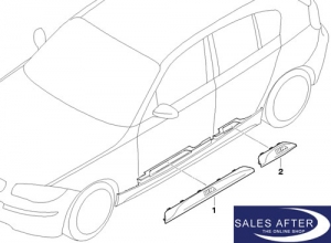 BMW 1 series E87 5-doors Set M door sills