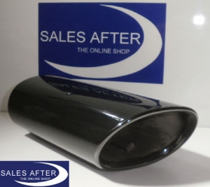 BMW 1 series E8x Exhaust pipe finisher black chrome, 123d
