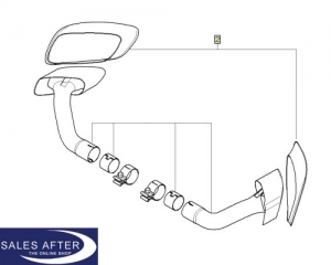 BMW X5 E70LCI Set of aperture rear bumper, primed