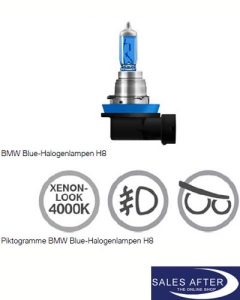 Genuine BMW Blue halogen lamps, 2x H8