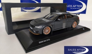 BMW Miniatur M4 F82 GTS Frozen Dark Grey, 1:18