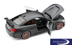 BMW Miniatur M4 F82 GTS Frozen Dark Grey, 1:18