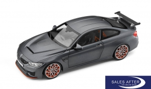 BMW Miniatur M4 F82 GTS Frozen Dark Grey, 1:18