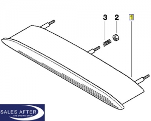 BMW 3 series E46 Convertible Third stoplight, white