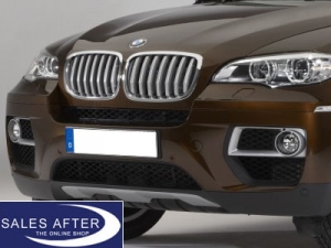 BMW X6 E71 facelift front grille in titanium from 04/12