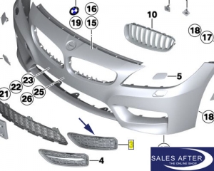 BMW Z4 E89 Set M grille front left and right side