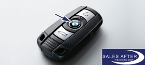 Genuine BMW Badge alu for the key, 1 piece