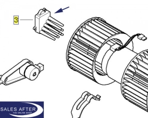 BMW E46 E39 X3 E83 X5 E53 Output stage fan