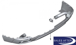 BMW M Performance X5 F15 Tailpipe chrome, 30dX