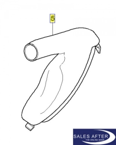 BMW E60 E61 Handbrake cover leather, black