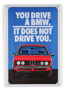BMW Blechschild Claim