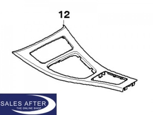 BMW E90 E91 E92 Interior trim black high gloss, cover center console