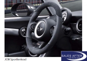 MINI R55 R56 R57 R58 R59 R60 R61 JCW sport steering wheel alcantara