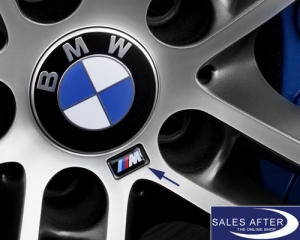 Genuine BMW M badge for BMW M rim, 4 pieces