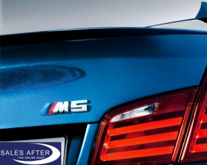 Genuine BMW F10 M5 lettering in chrome, ///M5
