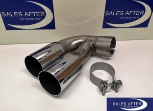 BMW M Performance 1 series F20 F21 Tailpipe chrome, 114d 116d 118d 120d