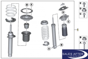 BMW M Performance F30 F30LCI F32 F36 Retrofit kit suspension