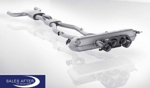 BMW M Performance G80 M3 G82 G83 M4 Exhaust system with tailpipe trim module titanium
