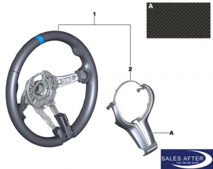 BMW M Performance F10 M5 F06 F12 F13 M6 Steering wheel in Alcantara Carbon