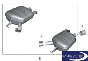 BMW M Performance F06 F12 F13 Exhaust system, 640i (N55)