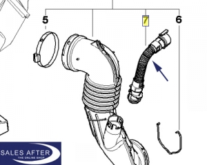 BMW E81 E87 E88 E82 E90 E91 E93 E93 Pipe intake hose