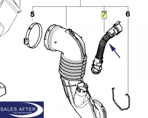 BMW E81 E87 E88 E82 E90 E91 E92 E93 Rohr Ansaugschlauch
