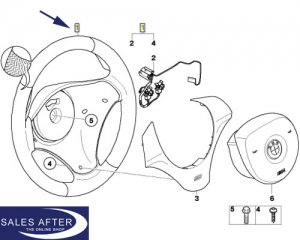 BMW 1 series E8x 3 series E9x X1 E84 M Sport steering wheel, with steptronic